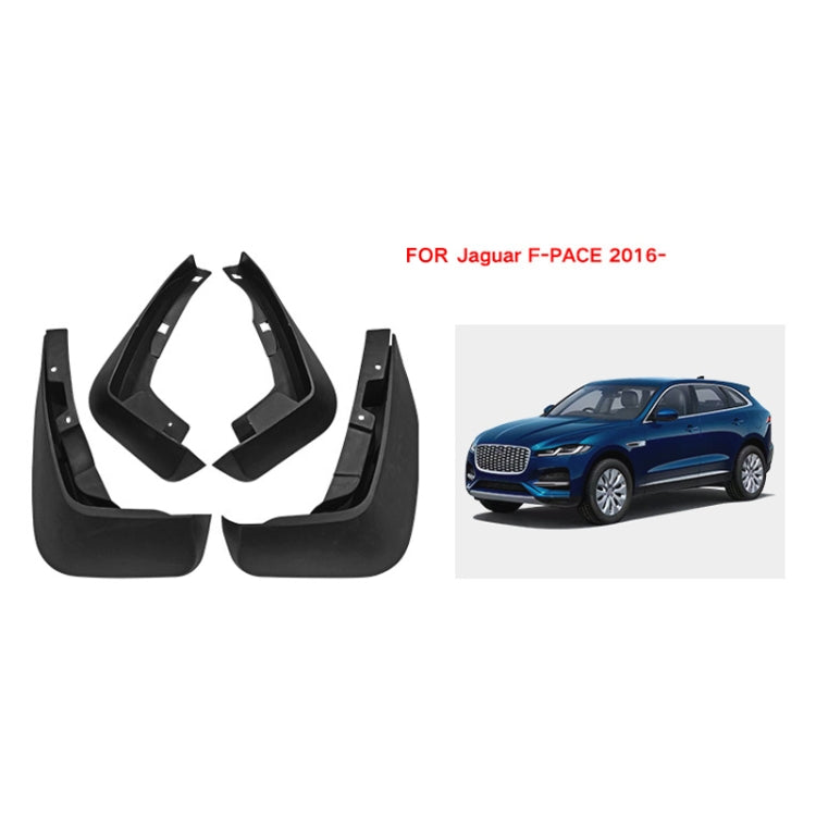 For Jaguar F-pace 2016-2023 4pcs/Set Car Auto Soft Plastic Splash Flaps Fender Guard - Mudguards by buy2fix | Online Shopping UK | buy2fix