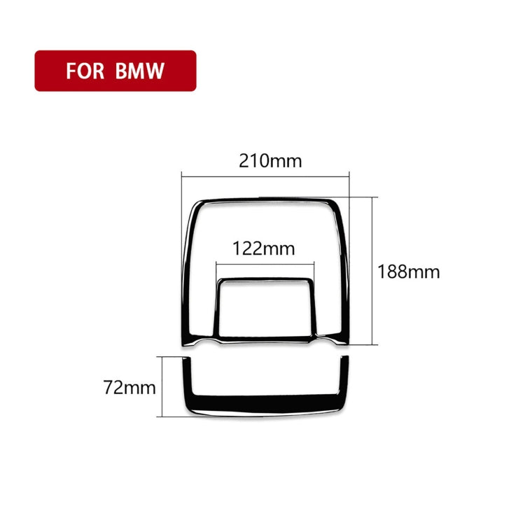 Car Reading Light Panel Decorative Sticker for BMW X5 E70 / X6 E71 2008-2013, Left and Right Drive Universal(Black) - In Car by buy2fix | Online Shopping UK | buy2fix