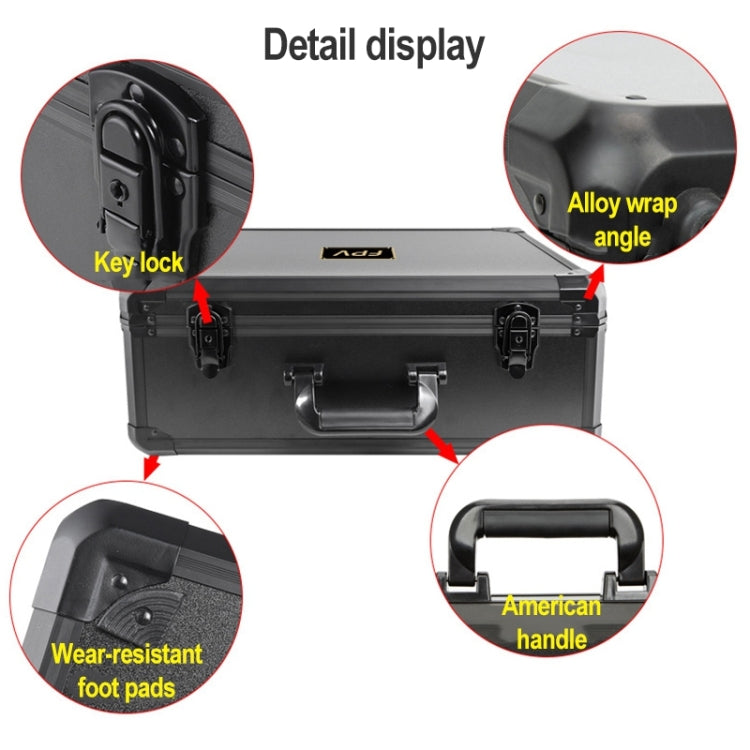 For DJI FPV Waterproof Explosion-proof Suitcase Portable Storage Box Case Travel Carrying Bag, No Disassembly Propeller - DJI & GoPro Accessories by buy2fix | Online Shopping UK | buy2fix