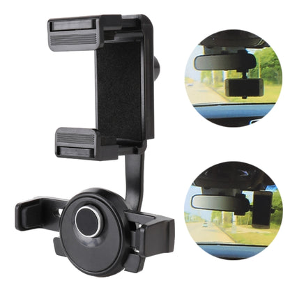 Portable Car Rearview Mirror Mobile Phone Bracket - Car Holders by buy2fix | Online Shopping UK | buy2fix