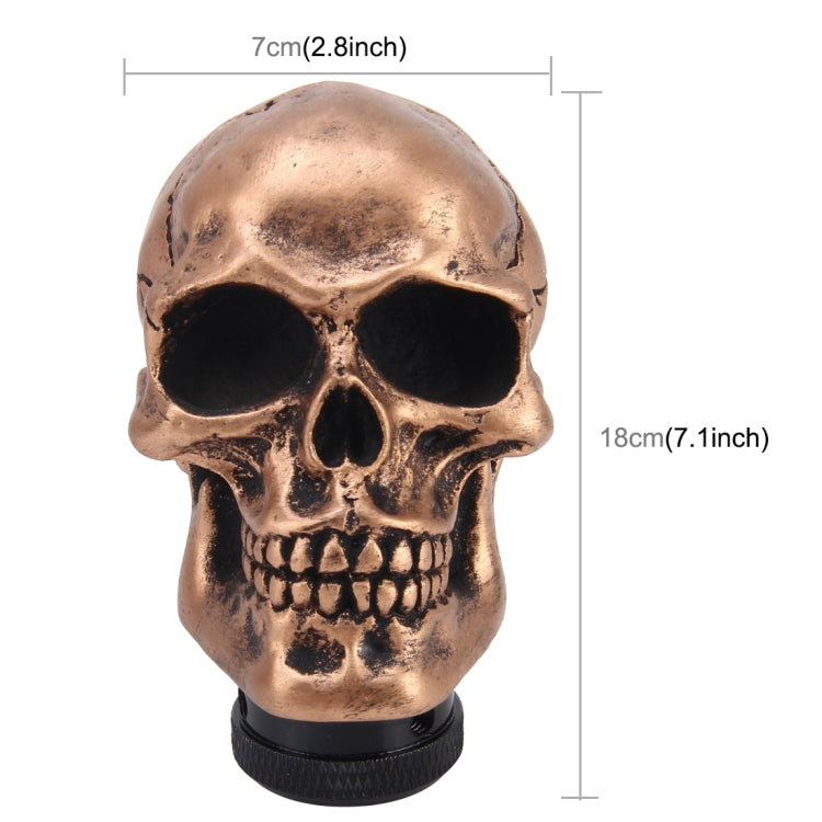 Universal Skull Head Shape Manual or Automatic Gear Shift Knob Fit for All Car - In Car by buy2fix | Online Shopping UK | buy2fix