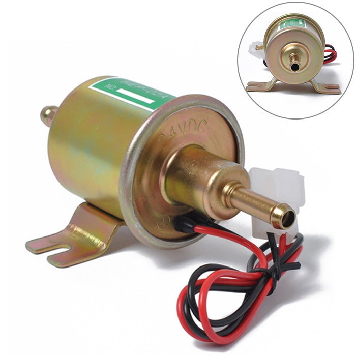 HEP-02A 24V Electric Fuel Pump for Car modification(Gold) - In Car by buy2fix | Online Shopping UK | buy2fix