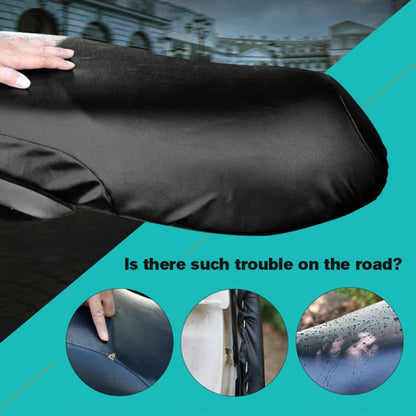 Waterproof Motorcycle Black Leather Seat Cover Prevent Bask In Seat Scooter Cushion Protect, Size: M, Length: 48-54cm; Width: 25-35cm - Seat Covers by buy2fix | Online Shopping UK | buy2fix