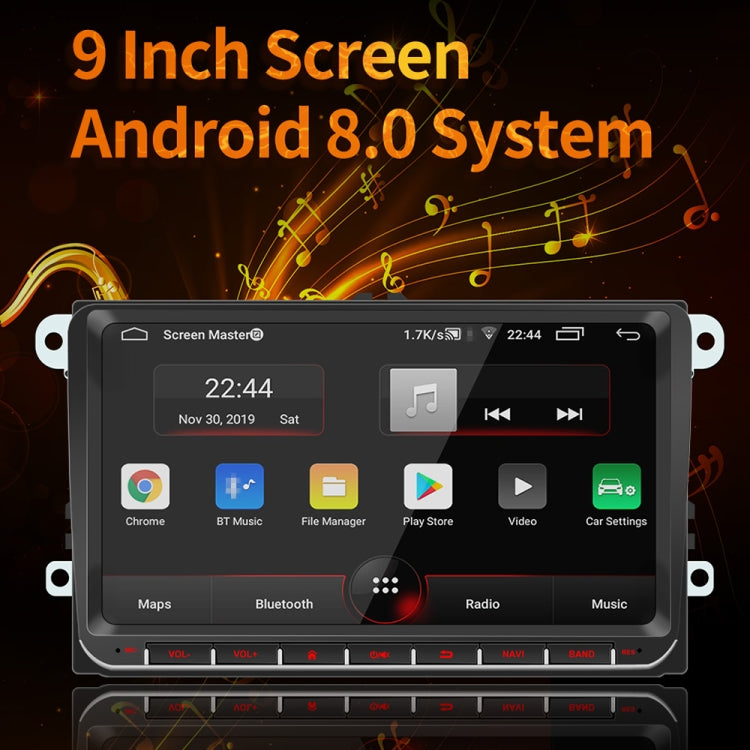 9093 HD 9 inch Car Android 8.1 Radio Receiver MP5 Player for Volkswagen, Support FM & Bluetooth & TF Card & GPS & WiFi with Decoding - Car MP3 & MP4 & MP5 by buy2fix | Online Shopping UK | buy2fix