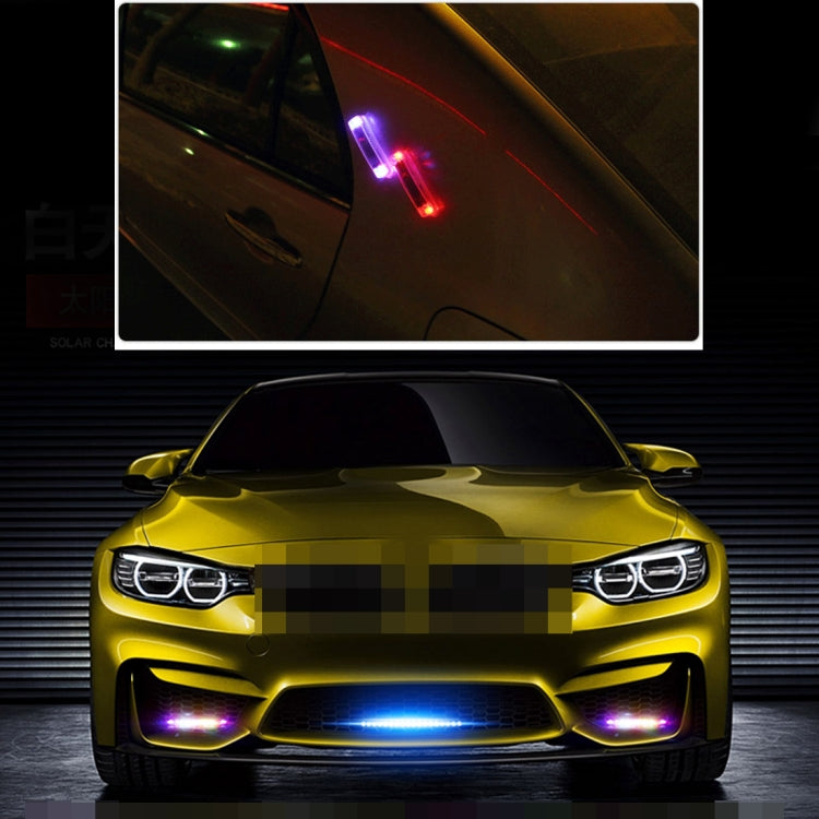 Solar Multi-function Colorful Network Light Caution Light Flashing Lights Car Warning Strobe Flash light Car in The Network Decorative Knight Lights - Warning Lights by buy2fix | Online Shopping UK | buy2fix