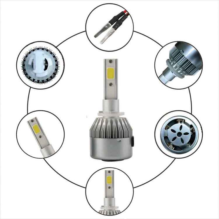 2 PCS C9 880/881 18W 1800LM 6000K Waterproof IP68 Car Auto LED Headlight with 2 COB LED Lamps, DC 9-36V(White Light) - LED Headlamps by buy2fix | Online Shopping UK | buy2fix