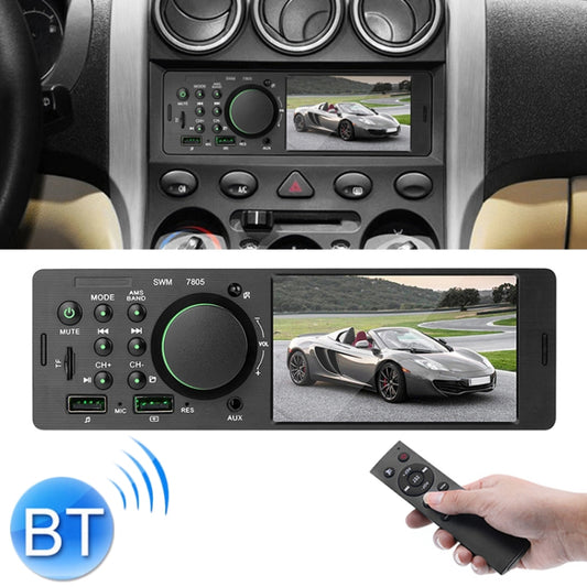 7805 4.1 inch Universal Car Radio Receiver MP5 Player, Support FM & Bluetooth & TF Card with Remote Control - Car MP3 & MP4 & MP5 by buy2fix | Online Shopping UK | buy2fix