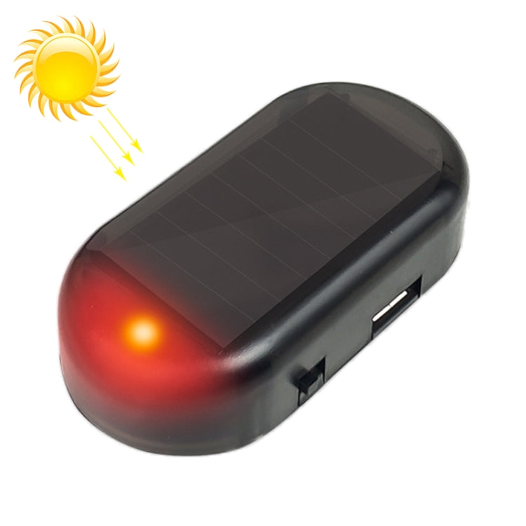 LQ-S10 Car Solar Power Simulated Dummy Alarm Warning Anti-Theft LED Flashing Security Light Fake Lamp(Red Light) - Warning Lights by buy2fix | Online Shopping UK | buy2fix