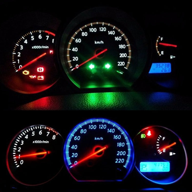 10 PCS 0.4W B8.5 Wedge Instrument Panel COB LED Light Dashboard Gauge Cluster Indicator Lamp Bulb (Green Light) - Instrument Lights by buy2fix | Online Shopping UK | buy2fix