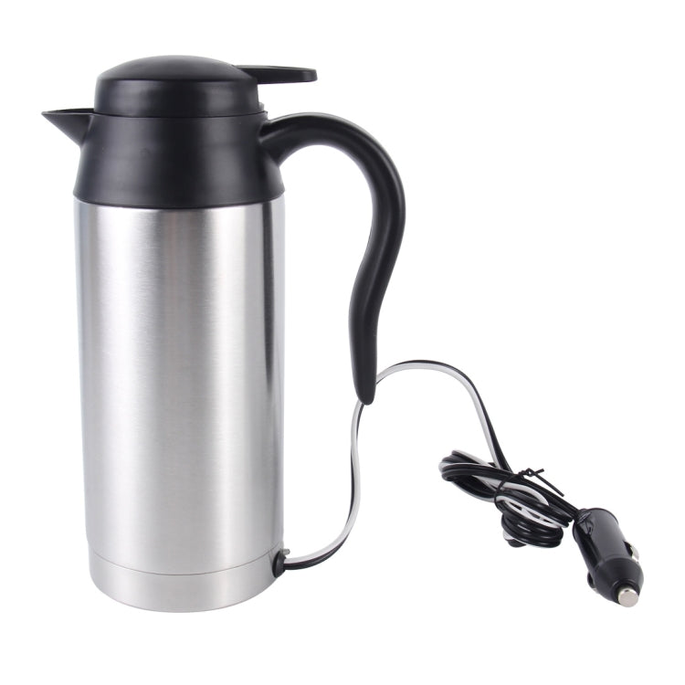 HJ-18A Stainless Steel Electric Mug 750ml DC 12V Car Electric Kettle Heated Mug Car Coffee Cup With Charger Cigarette Lighter Heating Cup Kettle Insulated Water Heater Mug - Heating Cups by buy2fix | Online Shopping UK | buy2fix