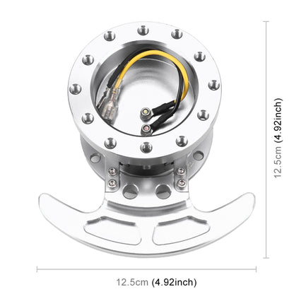 Car Tilt Racing Steering Wheel Quick Release Hub Kit Adapter Body Removable Snap Off Boss Kit(Silver) - In Car by buy2fix | Online Shopping UK | buy2fix