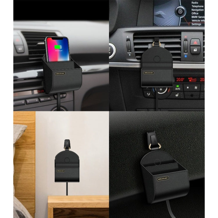 Multi-function Car Air Outlet Wireless Charger Storage Box - In Car by buy2fix | Online Shopping UK | buy2fix