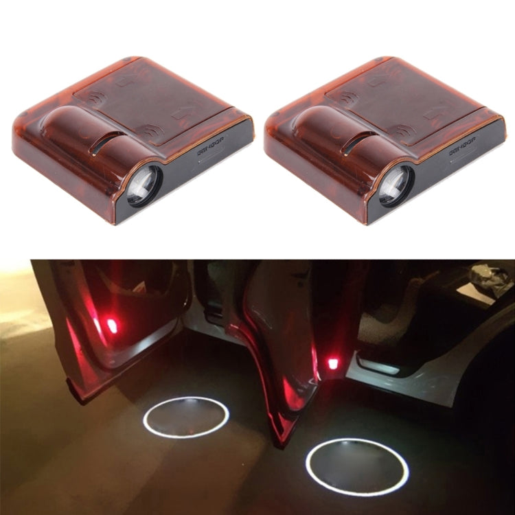 2 PCS LED Ghost Shadow Light, Car Door LED Laser Welcome Decorative Light, Display Logo for KIA K5 Car Brand(Red) - Door Lights by buy2fix | Online Shopping UK | buy2fix