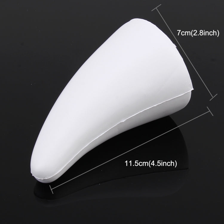 Car Rubber Exterior Decorative Horn(White) - Decorative Sticker by buy2fix | Online Shopping UK | buy2fix