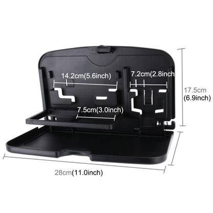SHUNWEI SD-1509 Car Auto Back Seat Folding Table Drink Food Cup Tray Holder Stand Desk Multi-purpose Travel Dining Tray(Black) - Stowing Tidying by SHUNWEI | Online Shopping UK | buy2fix