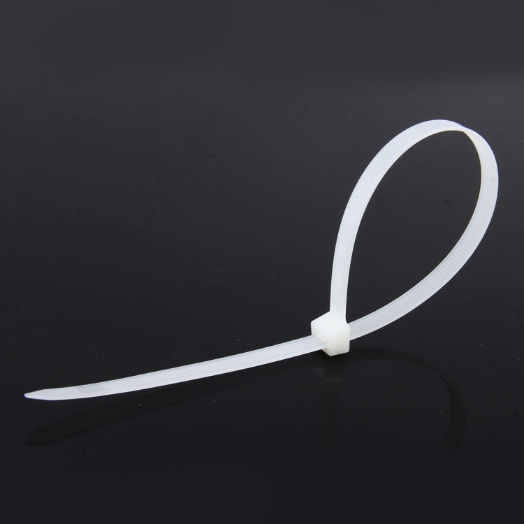 250 PCS 8mm*300mm Nylon Cable Ties(White) - In Car by buy2fix | Online Shopping UK | buy2fix