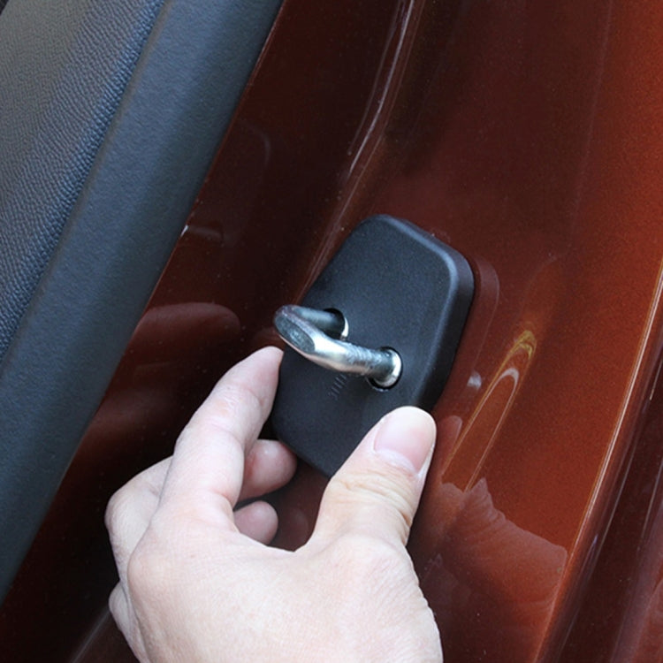 4 PCS Car Door Lock Buckle Decorated Rust Guard Protection Cover for Toyota RAV4 Corolla Reiz VIOS Camry Highlander Yaris Prado Prius Crown - In Car by buy2fix | Online Shopping UK | buy2fix