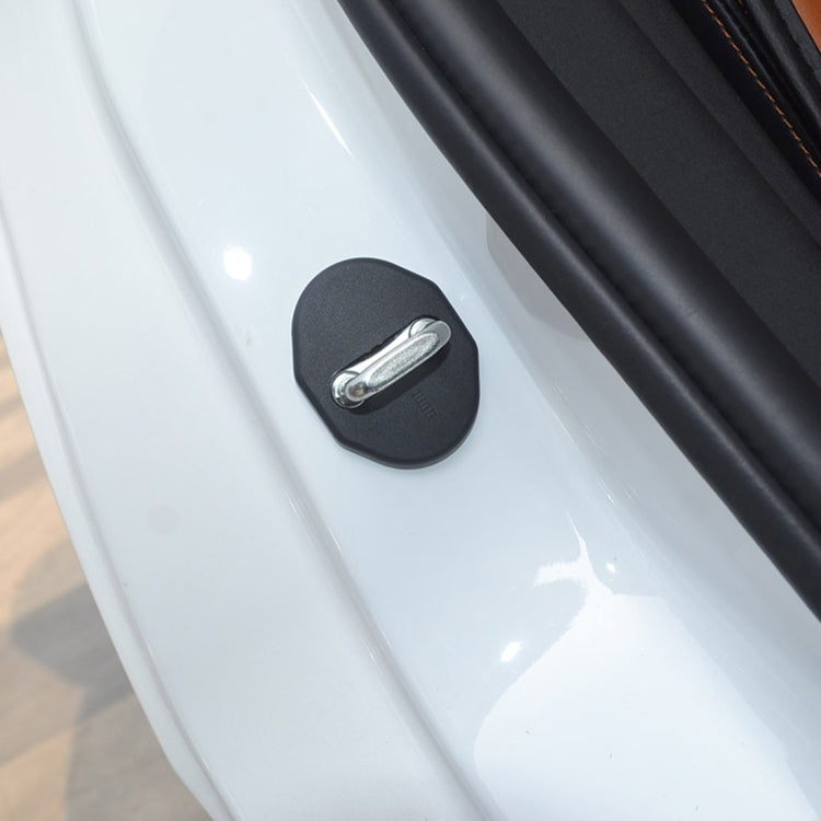 4 PCS Car Door Lock Buckle Decorated Rust Guard Protection Cover for Besturn B50 B70 Hawtai BOLIGER Santa Fe Luxgen SUV MPV7 U6 - In Car by buy2fix | Online Shopping UK | buy2fix