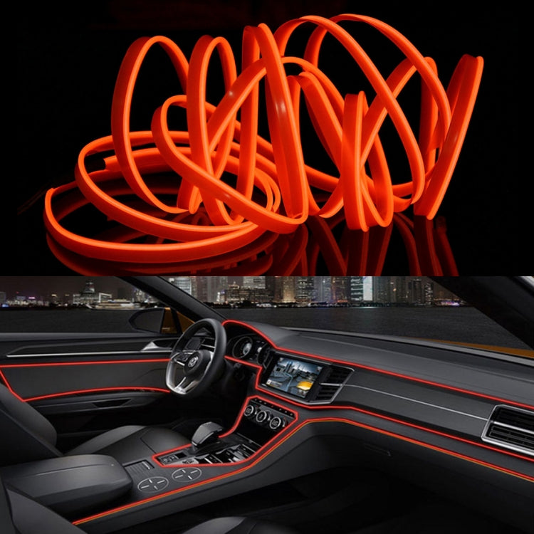 4m Cold Light Flexible LED Strip Light For Car Decoration(Orange Light) - Atmosphere lights by buy2fix | Online Shopping UK | buy2fix