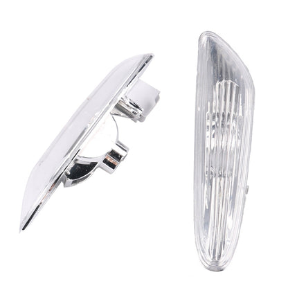 2 PCS Car Side Marker Lights / Turn Signal Lights Housing without Bulbs 63 13 7 165 742 / 63 13 7 165 741 for BMW E90 E91 E92 E93 2006-2011(White) - Lamp Decoration by buy2fix | Online Shopping UK | buy2fix