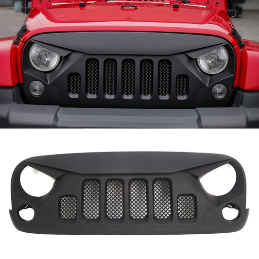 Car Six Holes Front Racing Front Grille Grid Insect Net for Jeep Wrangler JK 2007-2017 - In Car by buy2fix | Online Shopping UK | buy2fix