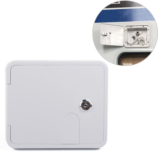 White Water Inlet Integrated Fill Dish Hatch Lock for RV Trailer Camper - In Car by buy2fix | Online Shopping UK | buy2fix