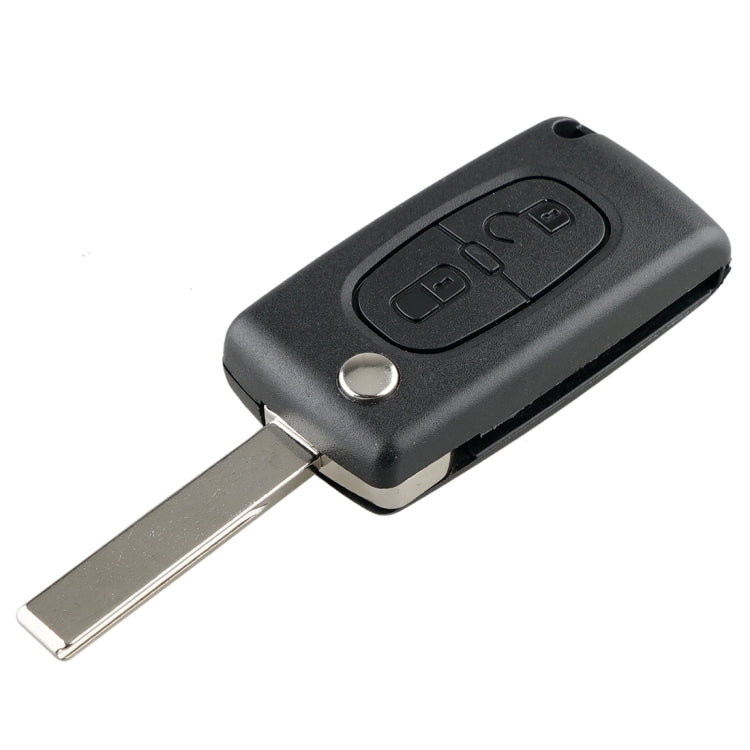 For PEUGEOT 2 Buttons Intelligent Remote Control Car Key with PCF7961 Integrated Chip & Battery & Holder & Slotted Key Blade & ASK Signal, Frequency: 433MHz - In Car by buy2fix | Online Shopping UK | buy2fix