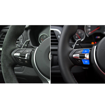 Sports Steering Wheel M1+M2 Fashion Button Switch Trim Cover for BMW F30 F34 F15 F16 2014-2018(Blue) - Steering Wheel Accessories by buy2fix | Online Shopping UK | buy2fix