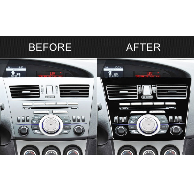 For Mazda 3 Axela 2010-2013 4 in 1 Car Central Control Radio Set A Decorative Sticker, Left Drive - In Car by buy2fix | Online Shopping UK | buy2fix