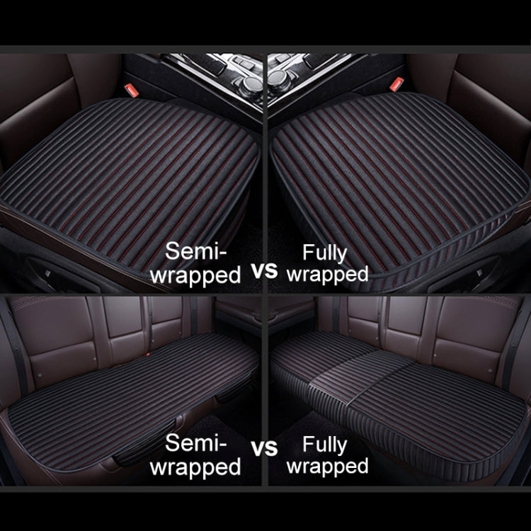 3 in 1 Car Seat Cushion Free Binding Half Inclusive Seat Mat Set (Black) - Seat Accessories by buy2fix | Online Shopping UK | buy2fix