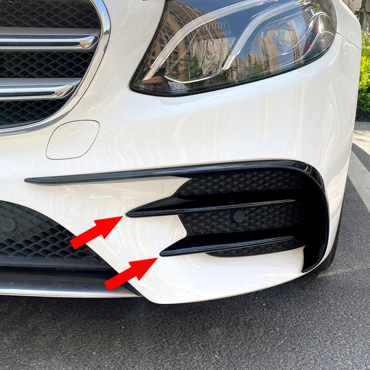 Car Front Bumper AMG Air Inlet Grille Decoration Sticker Strip for Mercedes-Benz E Class W213 2016-2020/E200/E260/E300 (Mirror) - In Car by buy2fix | Online Shopping UK | buy2fix