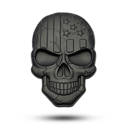 Three-dimensional Devil Skull Metal Plating Car Sticker (Black) - In Car by buy2fix | Online Shopping UK | buy2fix