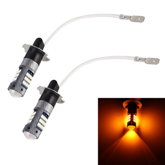 1 Pair H3 DC12V / 5W Car LED Fog Light with 42LEDs SMD-2016 Lamp Beads (Yellow Light) - In Car by buy2fix | Online Shopping UK | buy2fix