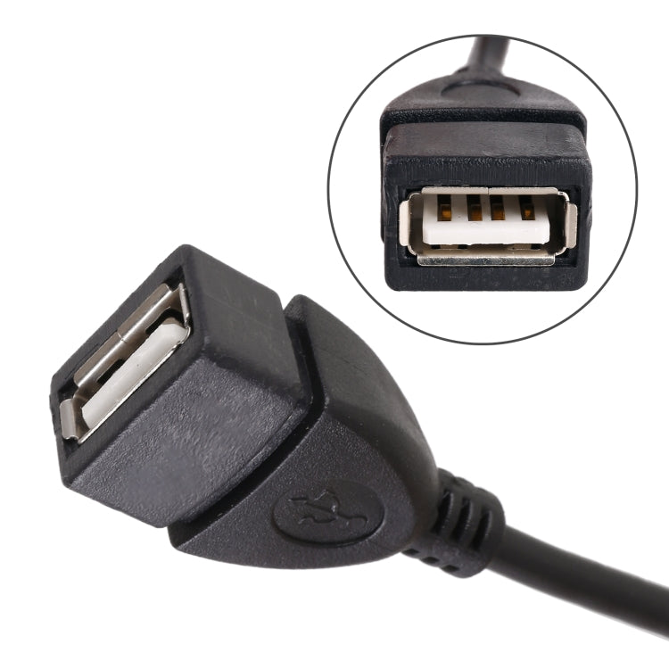 10 PCS Car OTG Head to USB Cable, Cable Length: 80cm - In Car by buy2fix | Online Shopping UK | buy2fix