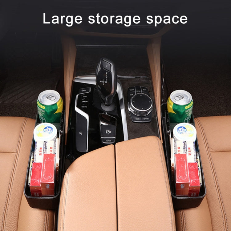 1 Pair Car Multi-functional Seat Crevice USB Storage Box(Wine Red) - In Car by buy2fix | Online Shopping UK | buy2fix