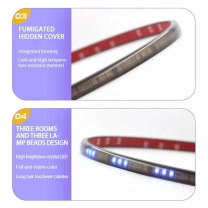 Z12-120CM 120cm DC12V-24V Car Front Grille LED RGB Daytime Running Lights Strip Colorful Lamp - In Car by buy2fix | Online Shopping UK | buy2fix