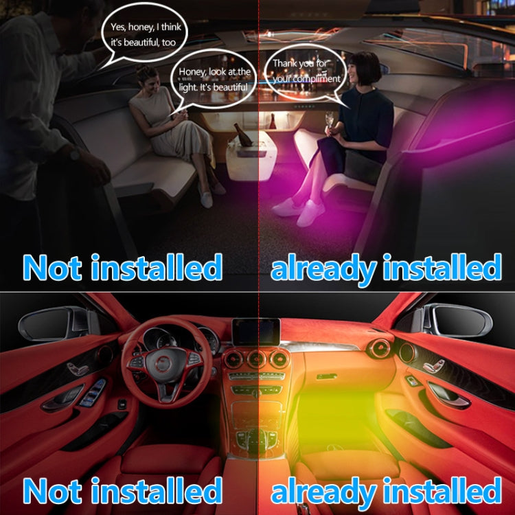 Y15 USB Car Colorful RGB Foot LED Atmosphere Light - In Car by buy2fix | Online Shopping UK | buy2fix