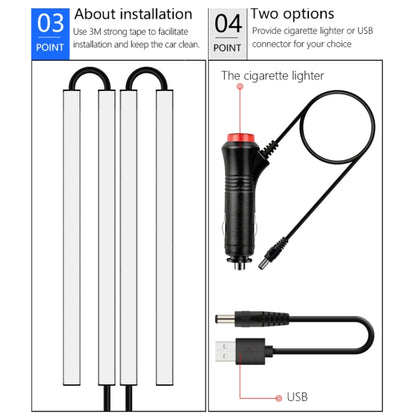 Y12 Cigarette Lighter Car Colorful RGB Foot LED Atmosphere Light - In Car by buy2fix | Online Shopping UK | buy2fix