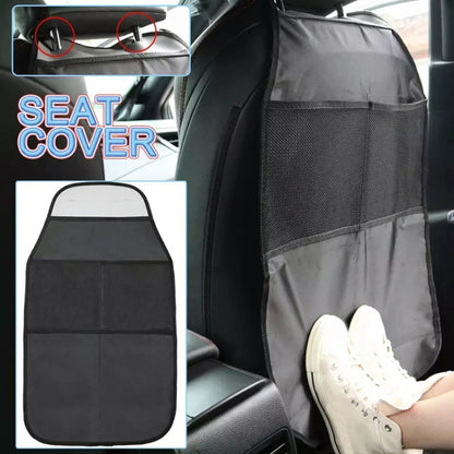 2pcs Car Rear Seat Protection Children Anti-kick Pad with Storage Bags Seat Back Anti-dirty Pad - In Car by buy2fix | Online Shopping UK | buy2fix