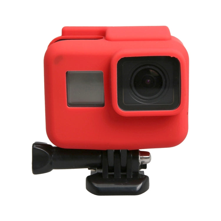 Original for GoPro HERO5 Silicone Border Frame Mount Housing Protective Case Cover Shell(Red) - DJI & GoPro Accessories by buy2fix | Online Shopping UK | buy2fix