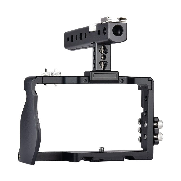 YELANGU C6 Camera Video Cage Handle Stabilizer for Sony A6000 / A6300 / A6500 / A6400(Black) - Camera Accessories by YELANGU | Online Shopping UK | buy2fix