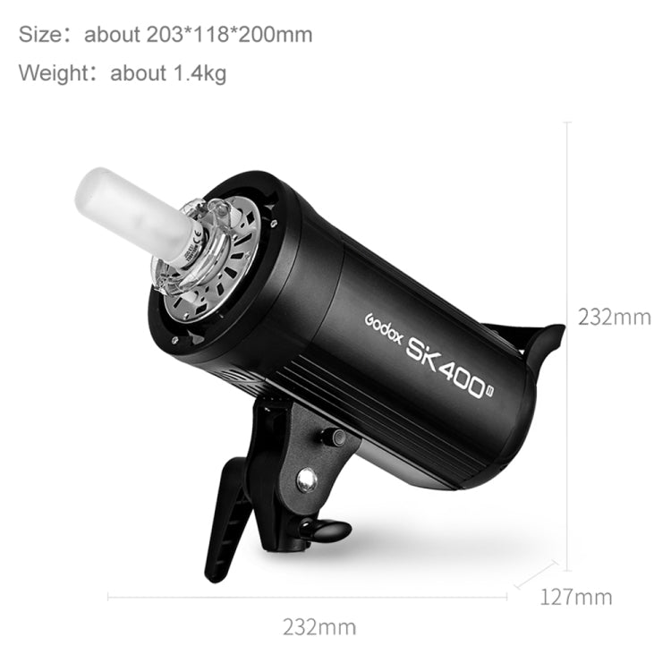 Godox SK400II Studio Flash Light 150Ws Bowens Mount Studio Speedlight(AU Plug) - Shoe Mount Flashes by Godox | Online Shopping UK | buy2fix