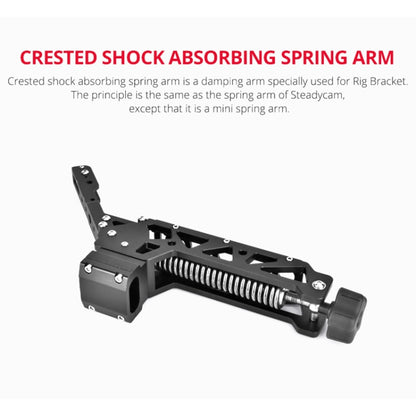 YELANGU BF01 Shock-absorbing Crested Damping Arm, Load: 3-15kg(Black) - Shoulder Rig Parts by YELANGU | Online Shopping UK | buy2fix