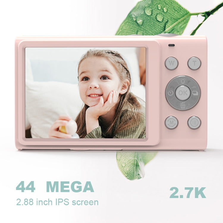 DC402 2.4 inch 44MP 16X Zoom 1080P Full HD Digital Camera Children Card Camera, EU Plug (Pink) - Consumer Electronics by buy2fix | Online Shopping UK | buy2fix
