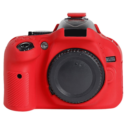 Soft Silicone Protective Case for Nikon D5200 (Red) - Camera Accessories by buy2fix | Online Shopping UK | buy2fix
