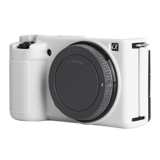 For Sony ZV-E10 Soft Silicone Protective Case (White) - Camera Accessories by buy2fix | Online Shopping UK | buy2fix