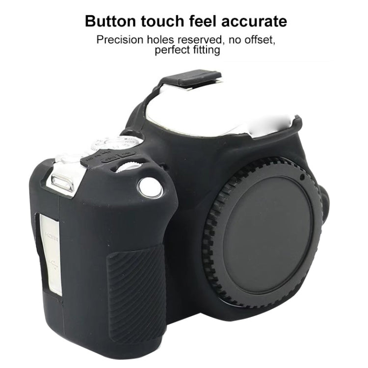 For Canon EOS 250D Soft Silicone Protective Case (White) - Camera Accessories by buy2fix | Online Shopping UK | buy2fix