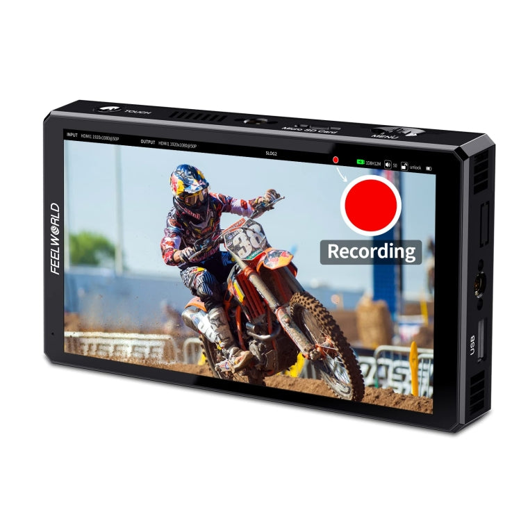 FEELWORLD CUT6 6-inch Touch Screen Monitor Recorder FHD IPS 4K HDMI Camera Field Monitor (Black) - On-camera Monitors by FEELWORLD | Online Shopping UK | buy2fix