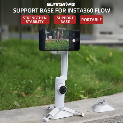For Insta360 Flow Sunnylife Plastic Gimbal Tripod Base Stand (Grey) - Mount & Holder by Sunnylife | Online Shopping UK | buy2fix