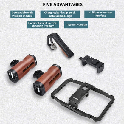 YELANGU LW101Vlogging Live Broadcast Smartphone Video Rig Handles Stabilizer Kits - Camera Cage by YELANGU | Online Shopping UK | buy2fix